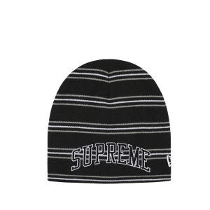 Supreme New Era Stripe Beanie Black - 26FW