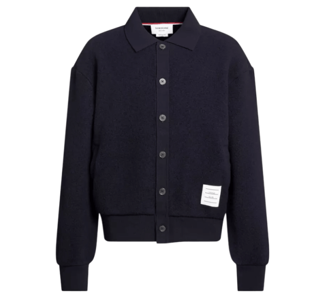 Thom Browne polo-collar Wool Jacket