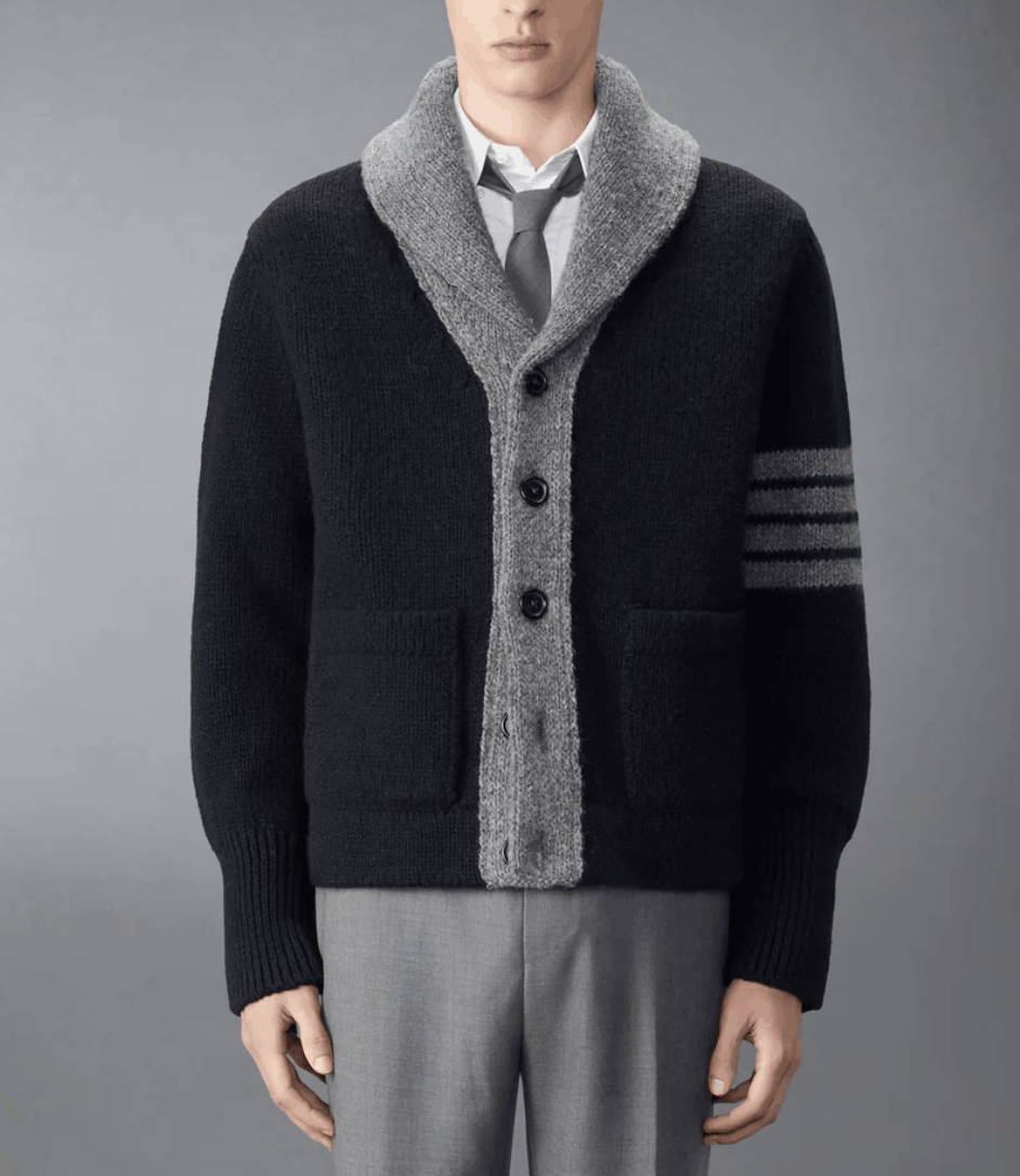 Browne 65 Intarsia Cardigan Jacket 