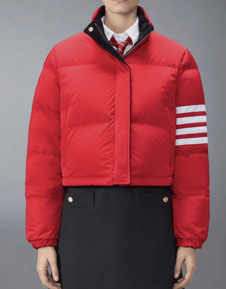 CORDUROY LOBSTER STITCH REVERSIBLE CROPPED DOWN JACKET FBD077E E1645 415