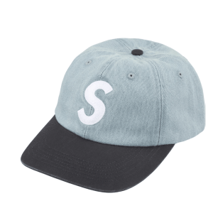 Supreme Pigment Coated 2-Tone S Logo 6-Panel Denim 