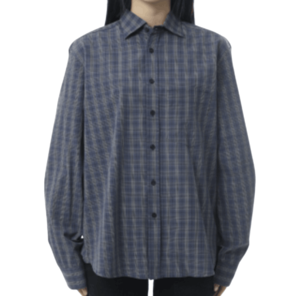RUBEN SHIRT DARK BLUE CHECKS