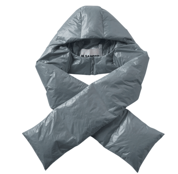 JIL SANDER Down Padding Muffler - Blue
