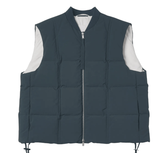 JIL SANDER Down Vest - Petrol 