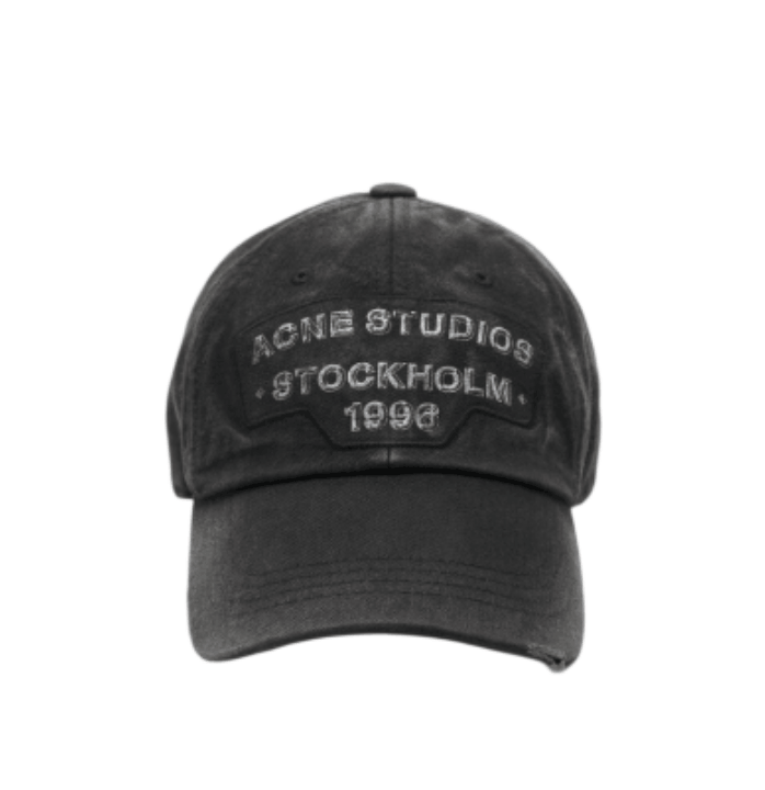 Acne Studios - Screenprint baseball cap - Black