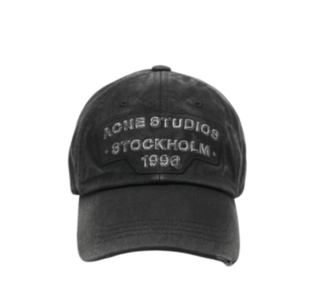 Acne Studios - Screenprint baseball cap - Black