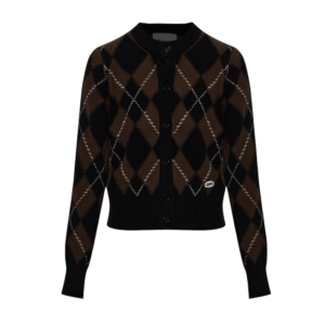 Brown Wool cardigan Ami Alexandre Mattiussi 