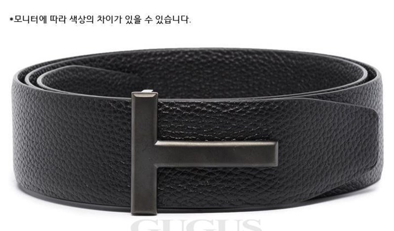  T ICON REVERSIBLE LEATHER BELT BLACK