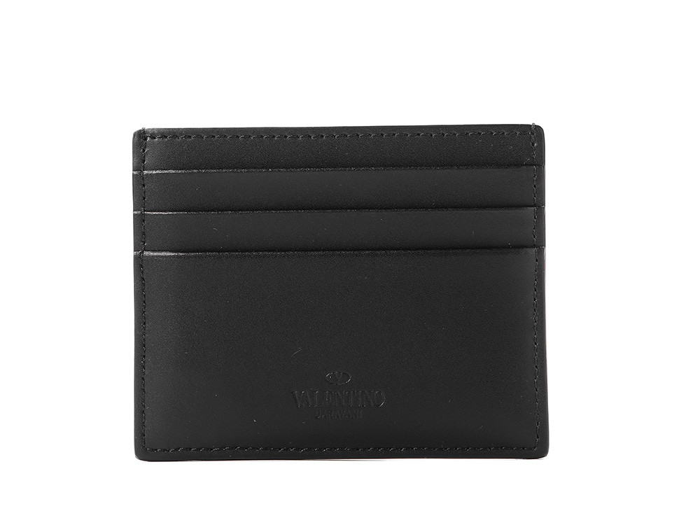 Logo Card Wallet Card Case VALENTINO Black