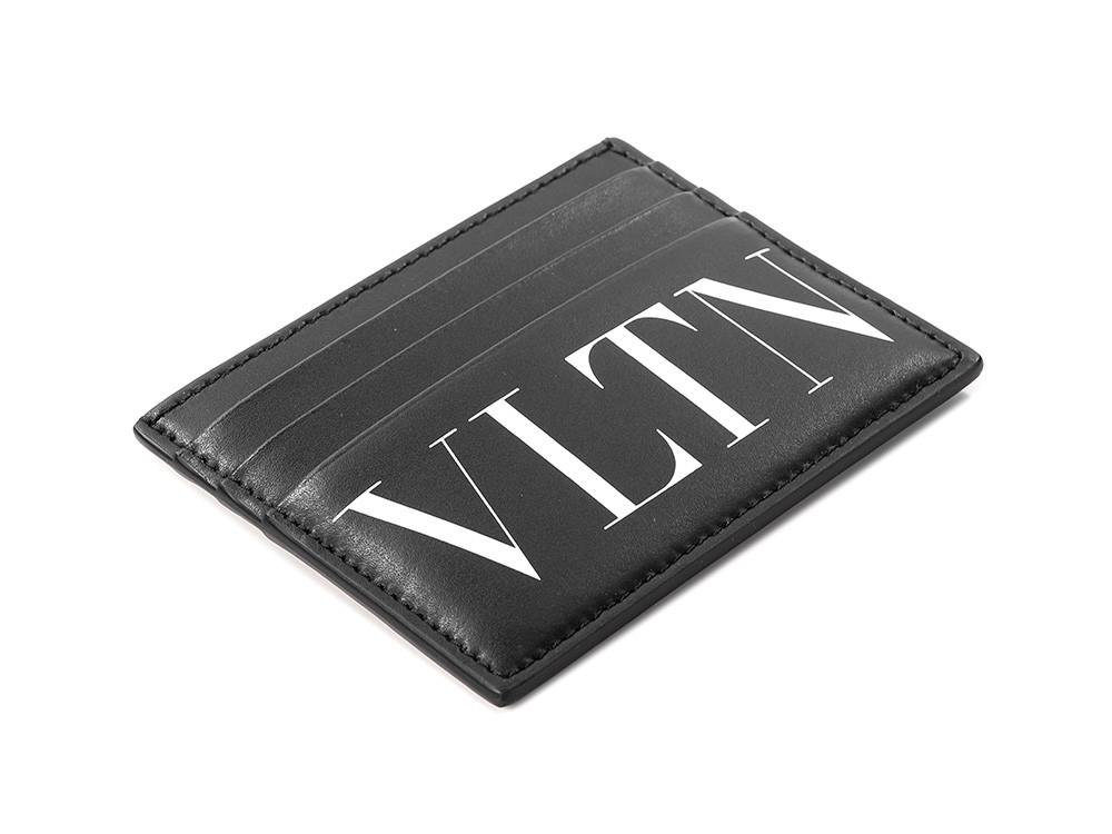 Logo Card Wallet Card Case VALENTINO Black