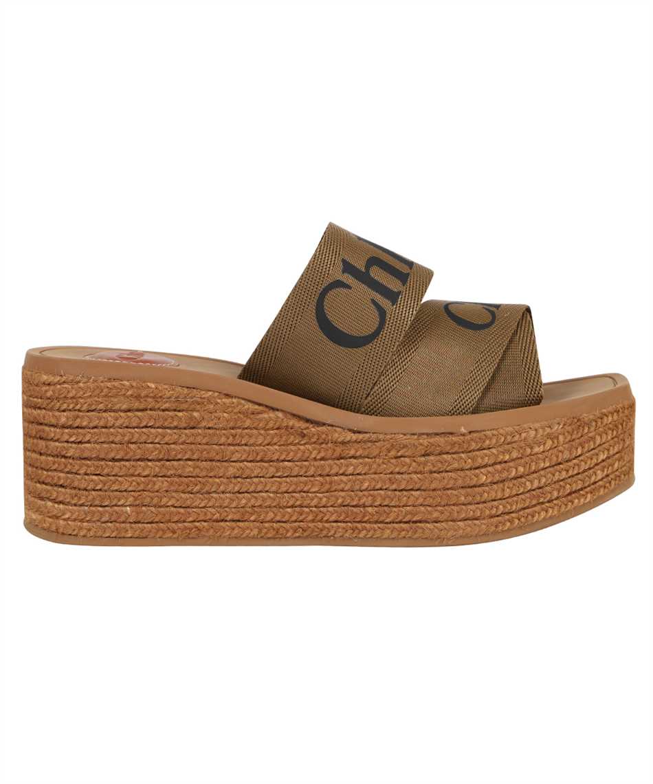 WOODY WEDGE MULE Sandals - Brown