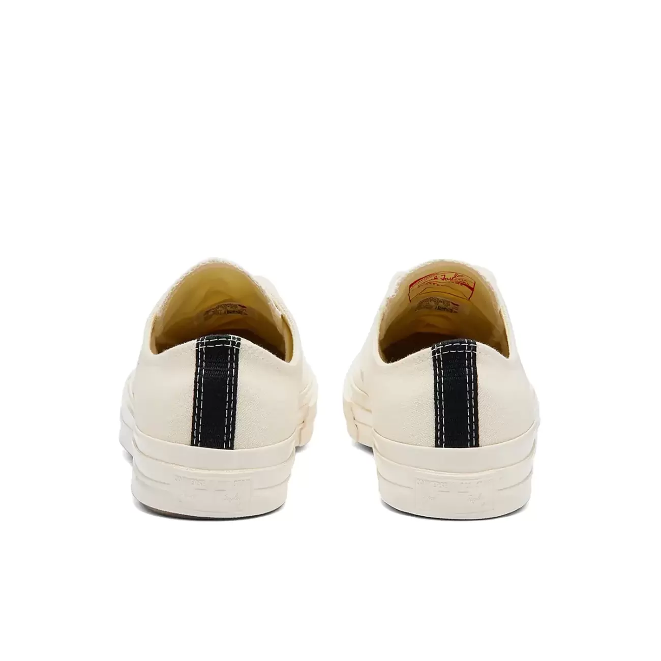 CDG Converse White Low Top