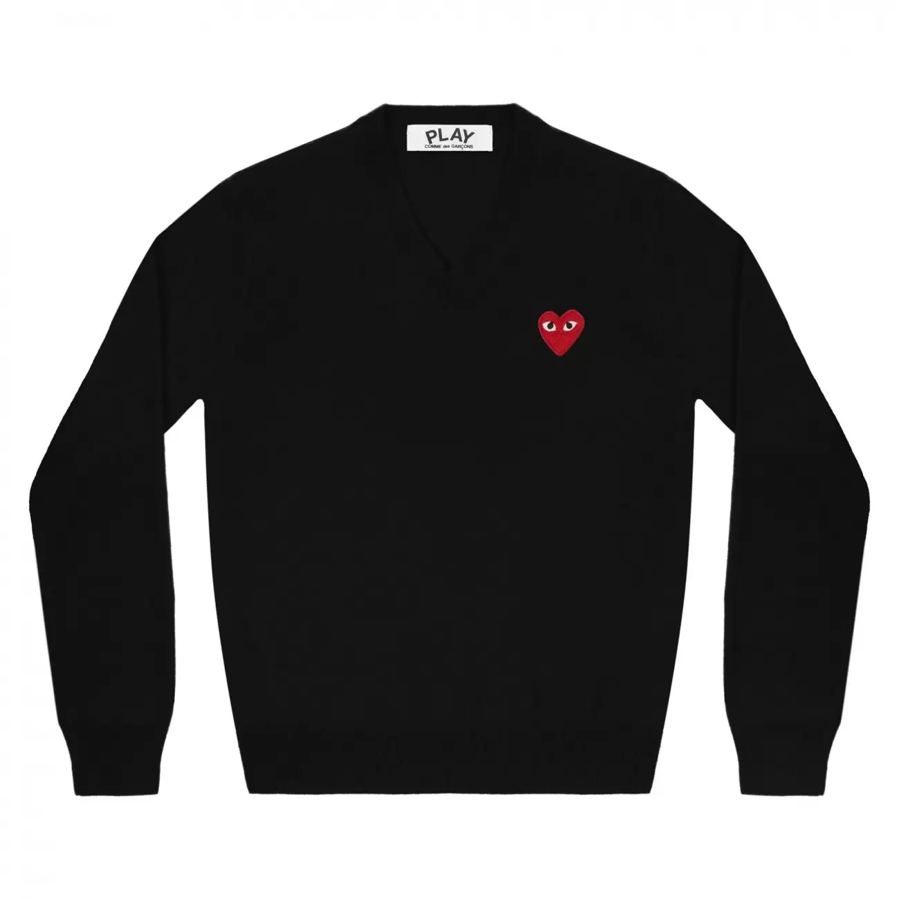 PLAY V-NECK PULLOVER RED EMBLEM