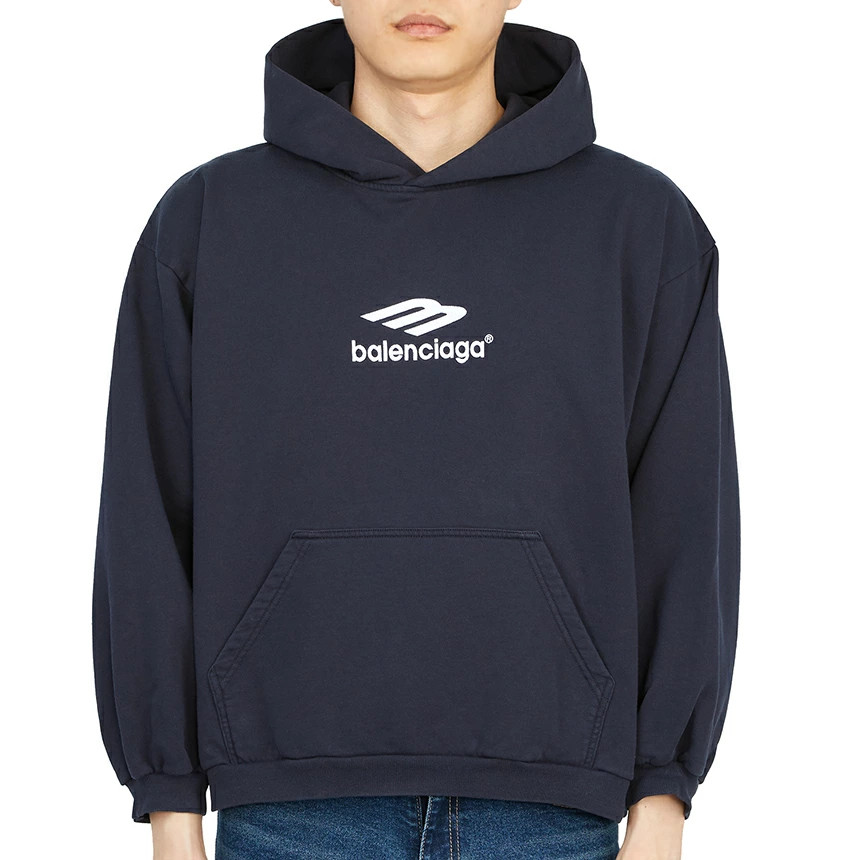 Balenciaga Navy Hoodie