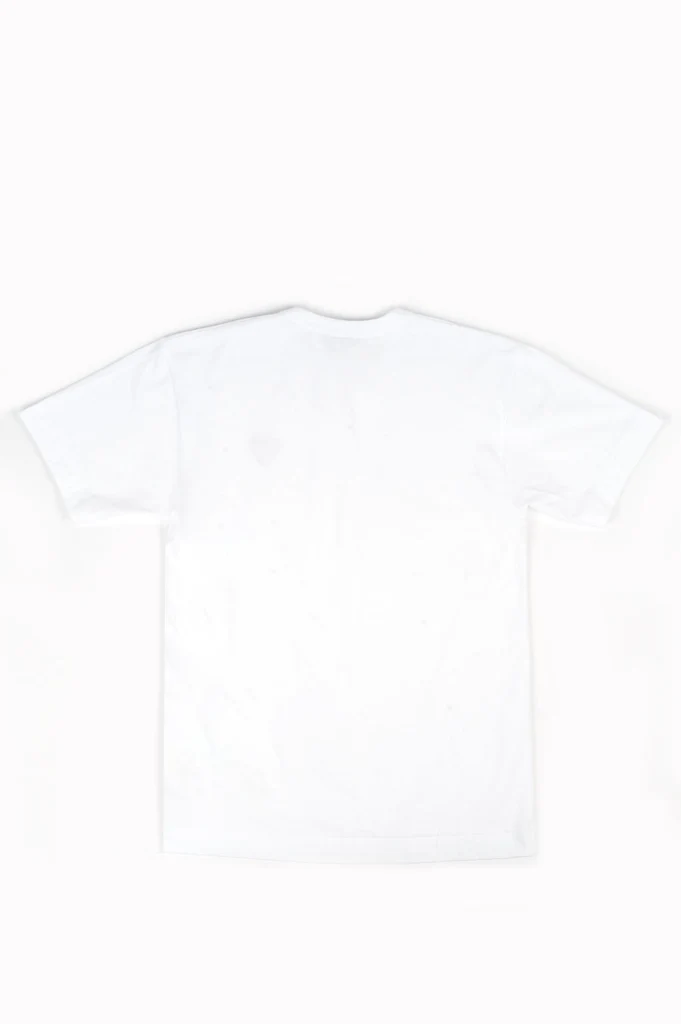 COMME DES GARCONS PLAY SS TSHIRT RED HEART WHITE