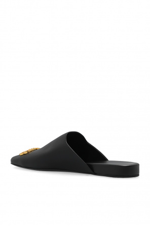 ‘COSY BB’ LEATHER SLIDES