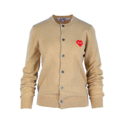 Women's Red Wappen Cardigan Beige