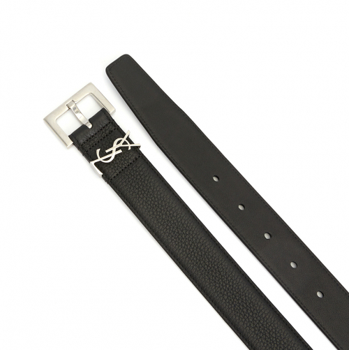 Saint Laurent belt in hammered leather