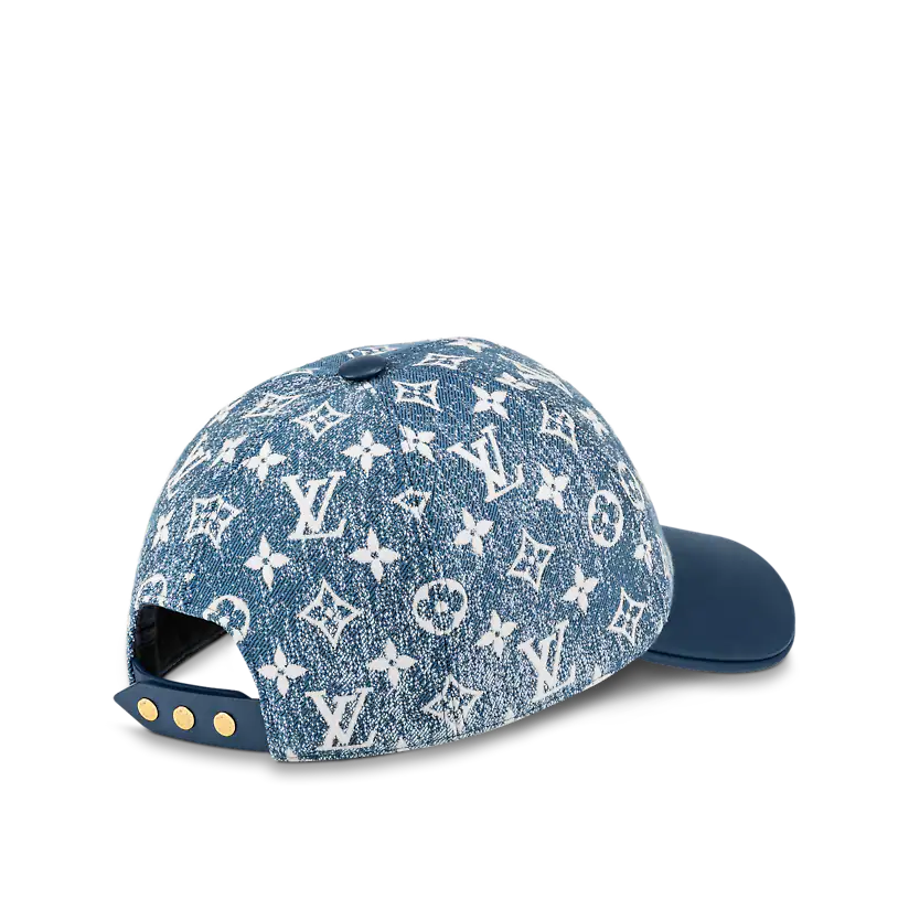 MONOGRAM JACQUARD DENIM CAP (M77437)