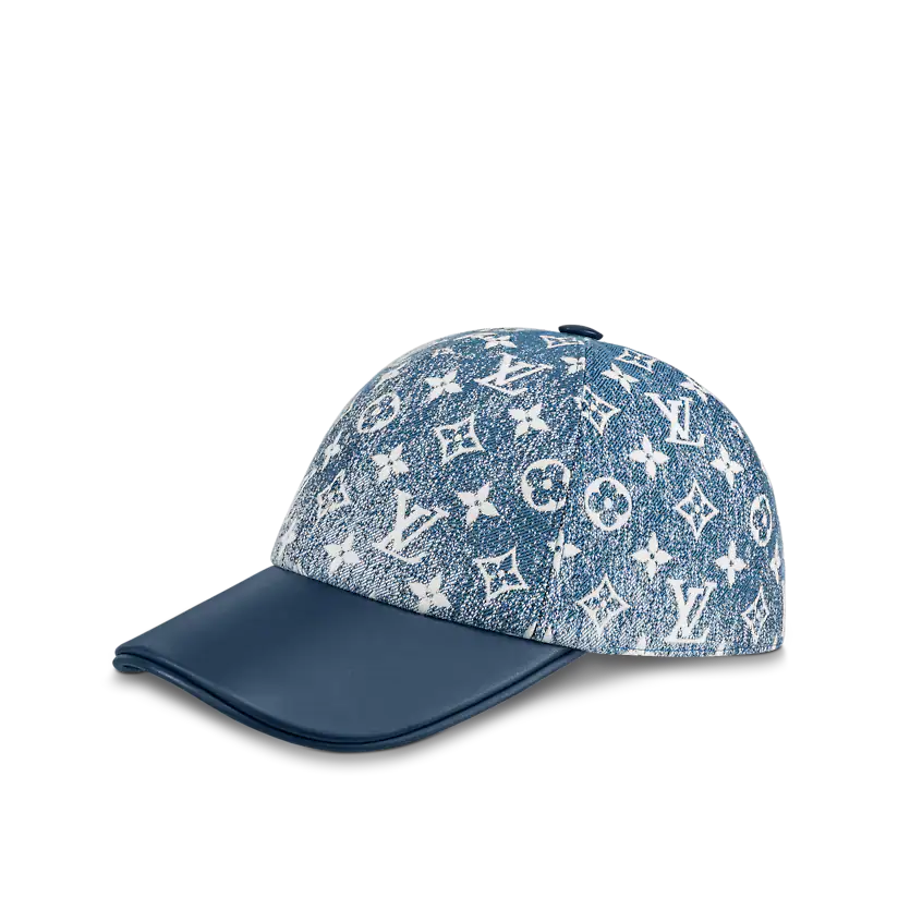 MONOGRAM JACQUARD DENIM CAP (M77437)