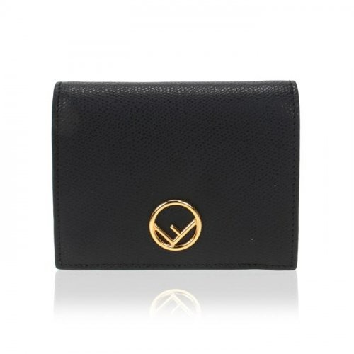 F logo compact wallet 