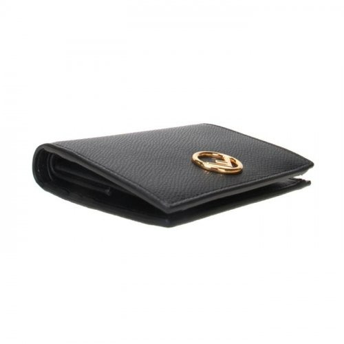 F logo compact wallet 