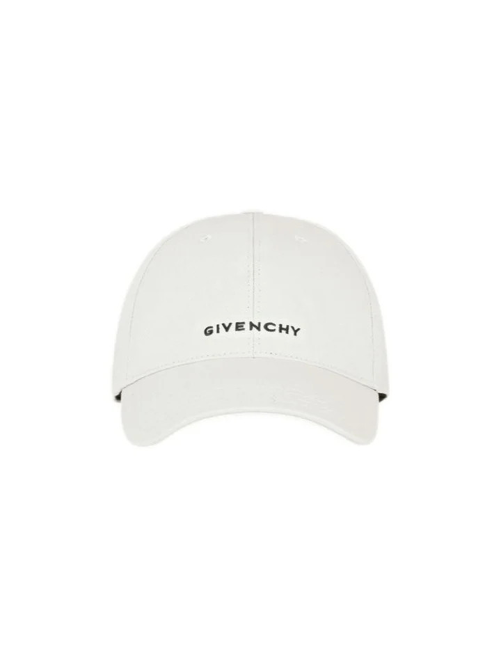 Givenchy men's white 4g embroidered cap