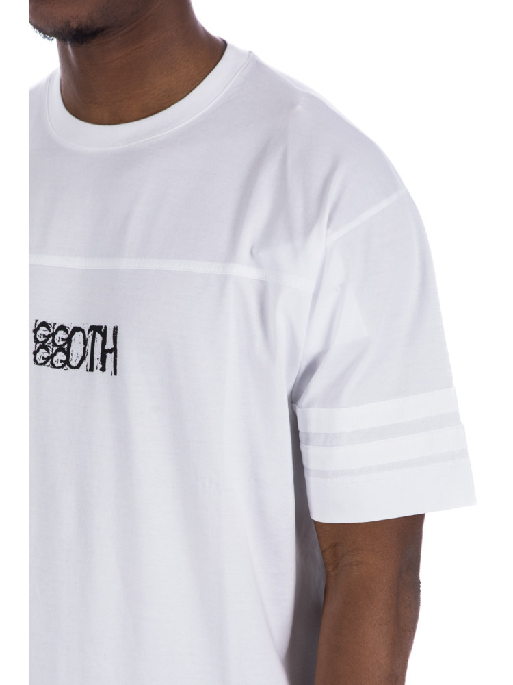 Goth Print Oversized T-Shirt White