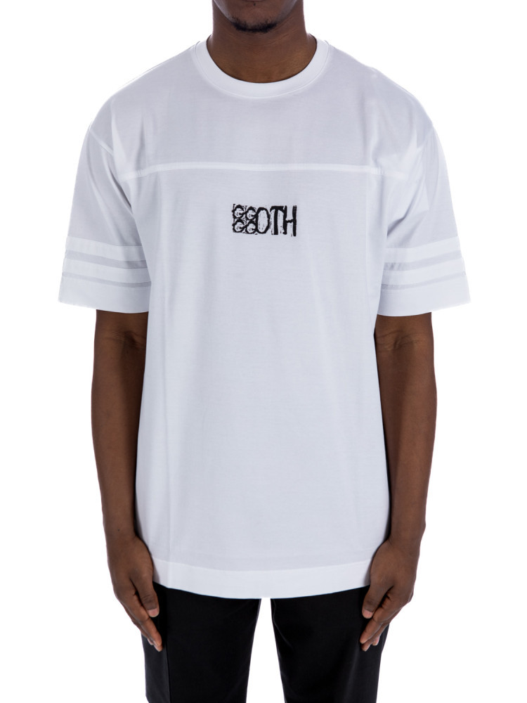 Goth Print Oversized T-Shirt White