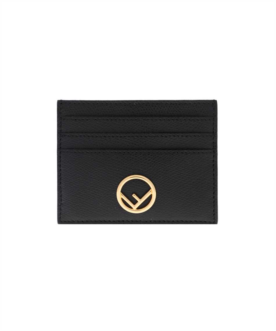 LEATHER FLAT Card holder - Black