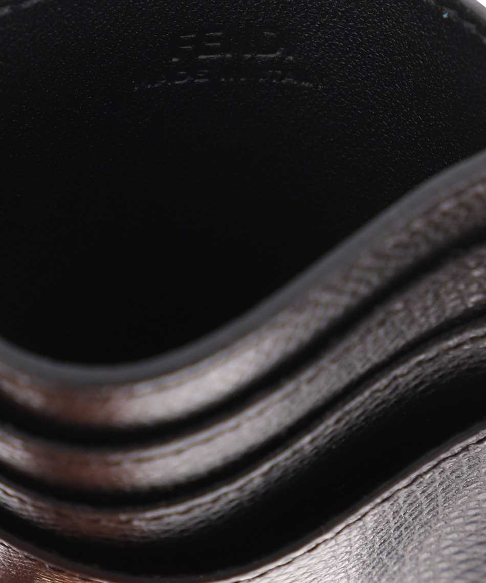 LEATHER FLAT Card holder - Black