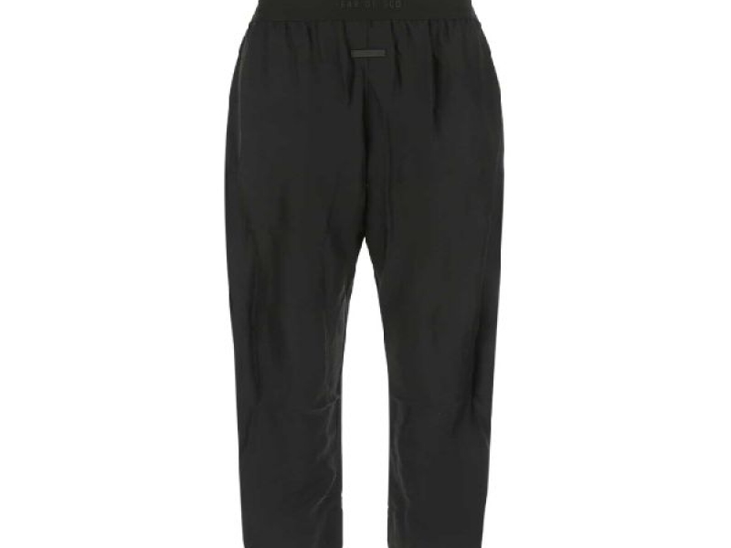 Logoband drop-crotch satin trousers