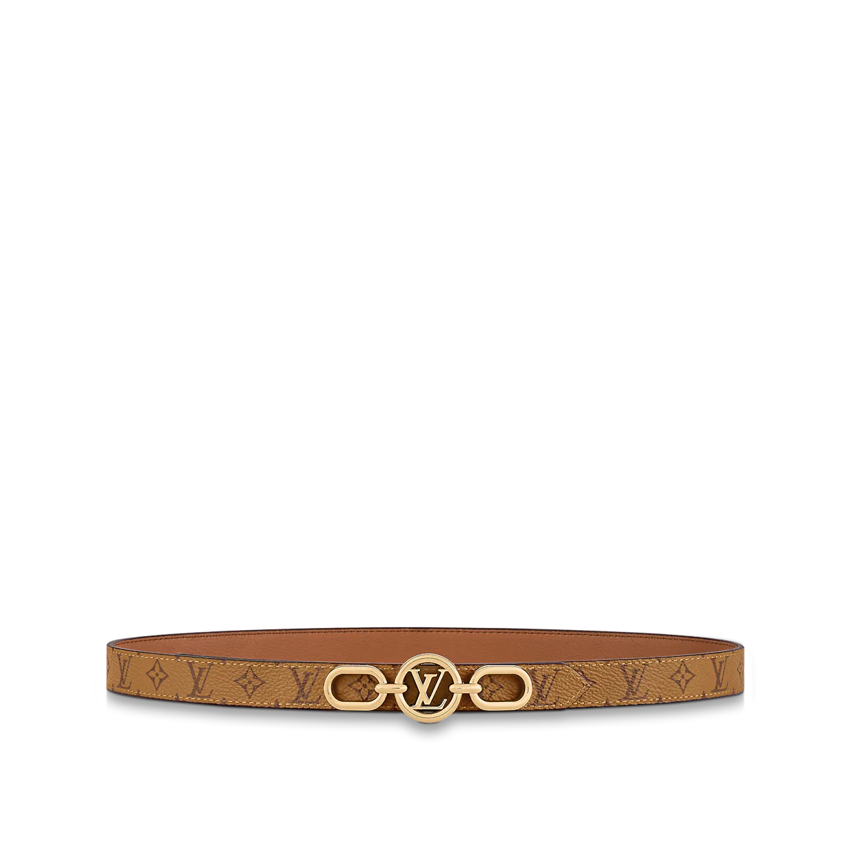 LV CIRCLE PRIME 20MM REVERSIBLE BELT (TAN)