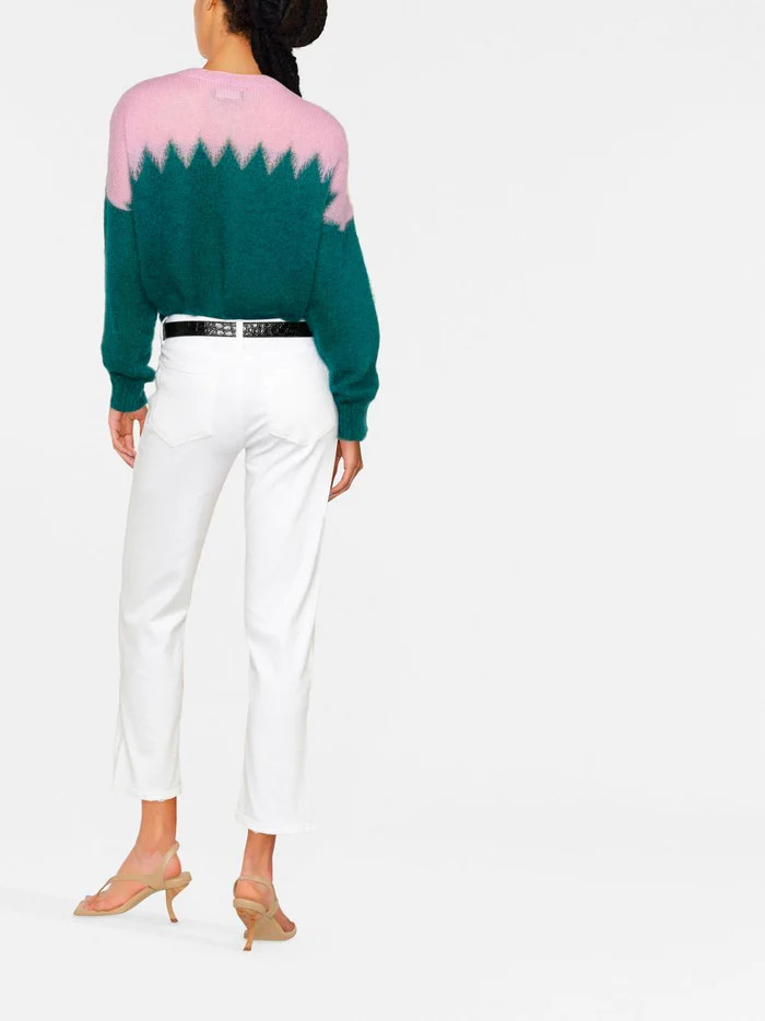 Manny Zig-zag round neck jumper