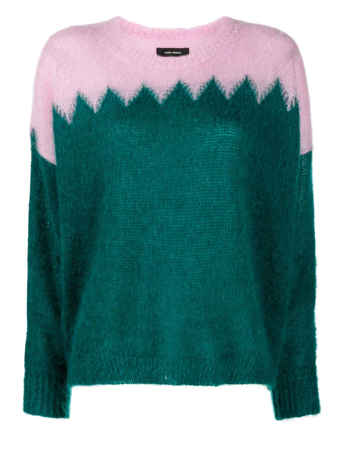 Manny Zig-zag round neck jumper