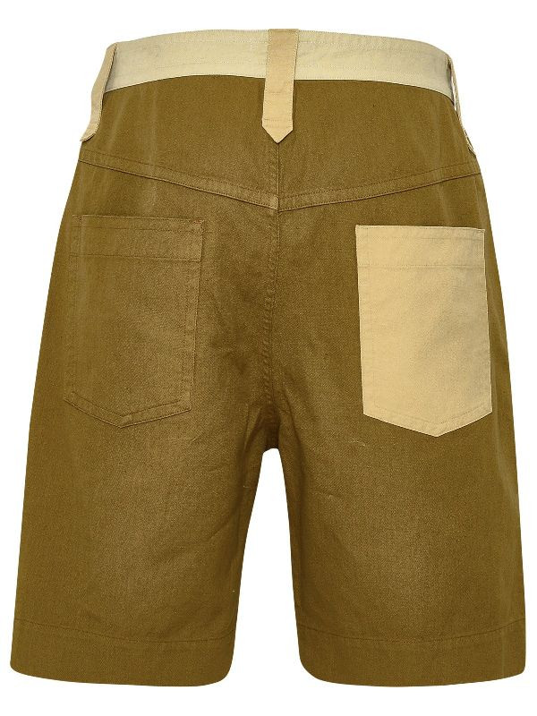 KILANEO PATCHWORK PATTERN BERMUDA PANTS