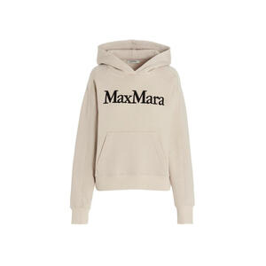 DANDY logo brushed hoodie sand