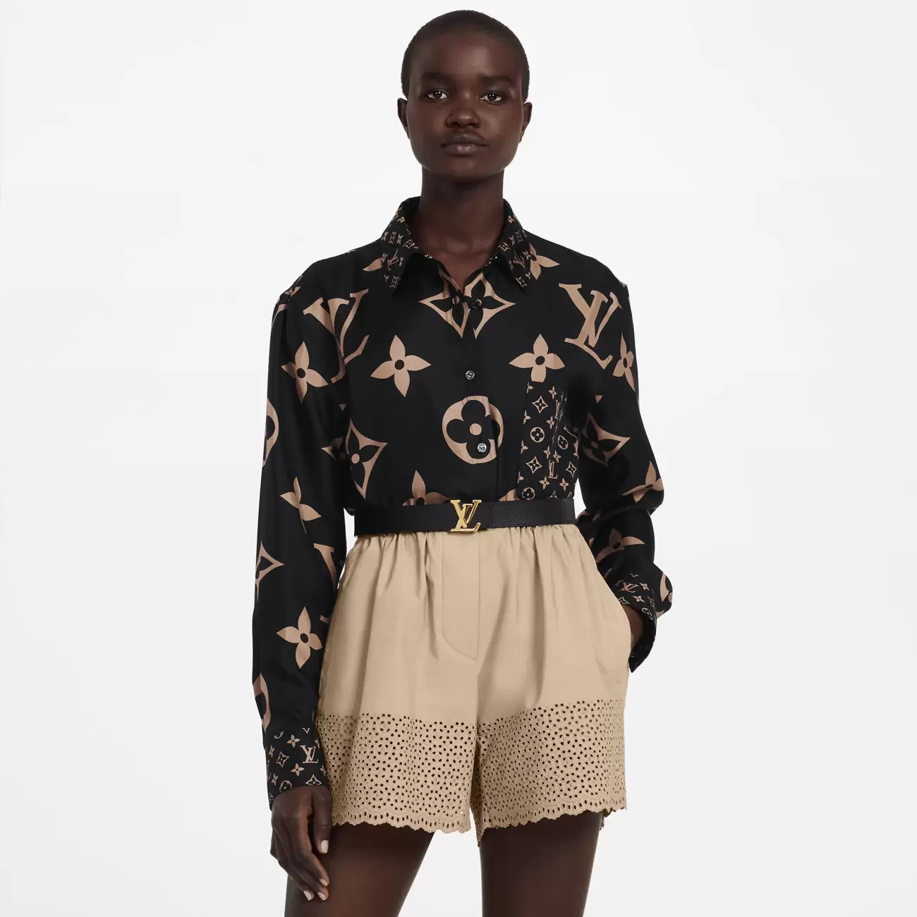 LV INITIALES 30MM REVERSIBLE BELT