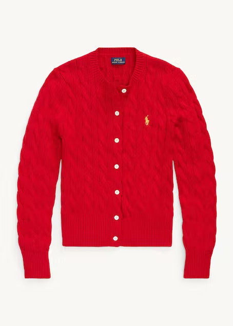 Cable-Knit Cotton Cardigan