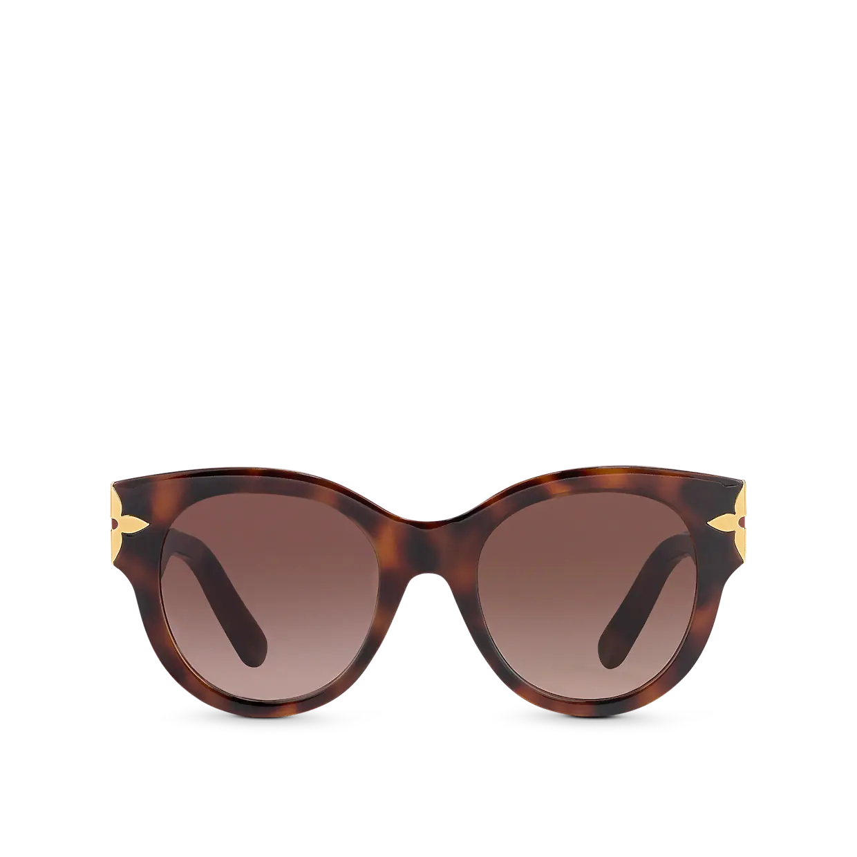 FLOWER EDGE ROUND SUNGLASSES LIGHT TORTOISEHELL