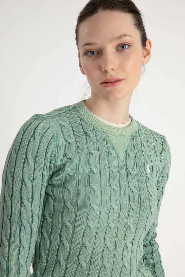 Round Neck Hair Knitting Sweater