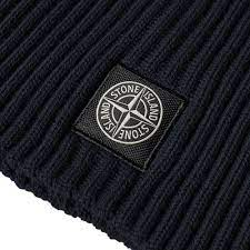Logo patch ribbed wool neck warmer