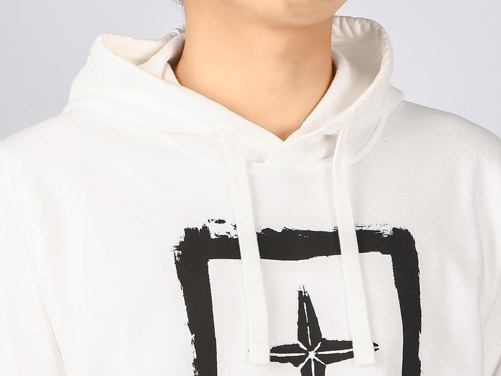 STENCIL Cotton Waffen Patch + Graphic Printing Hoodie)