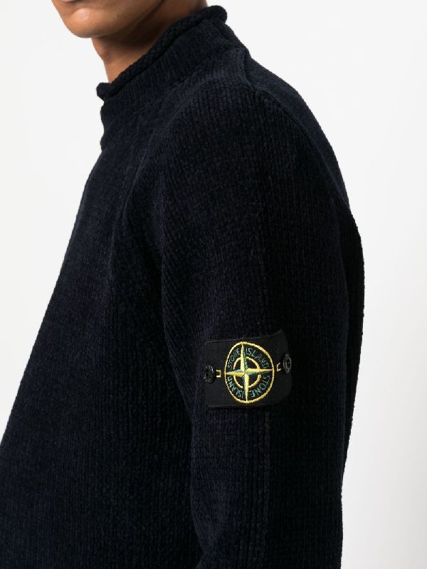 Navy blue cotton sweater