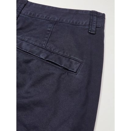 OLD EFFECT STRETCH BROKEN COTTON BERMUDA CARGO PANTS