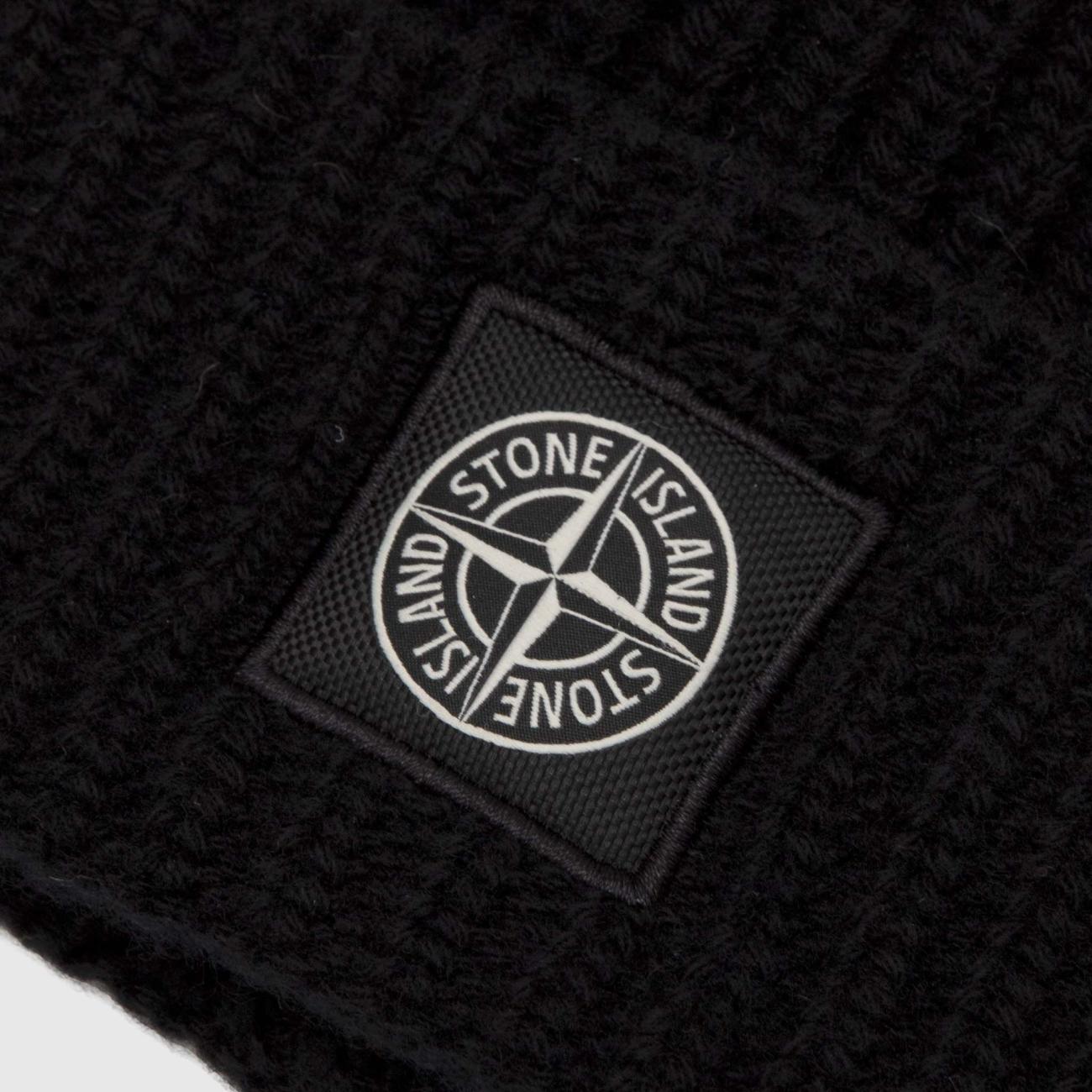 Logo patch wool beanie ( Black) 