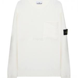 SOFT COTTON WITH MIX FABRIC CREW NECK KNIT 
