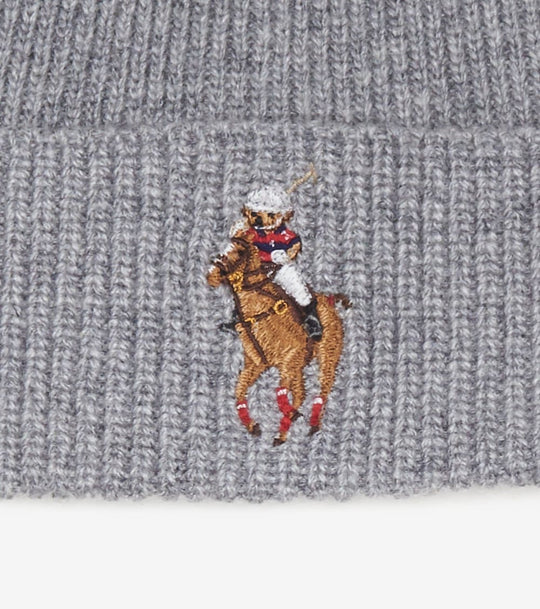Pony Riding Bear Wool Beanie 