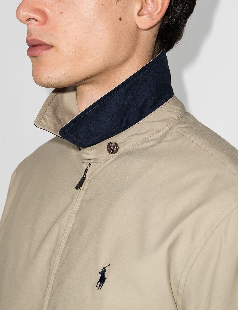 Logo Embroidered Microfiber Biswing Windbreaker 