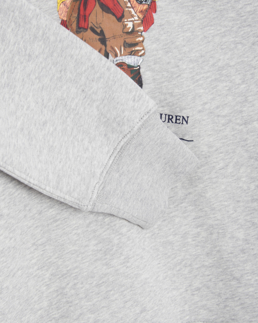 Bear Hooded Sweatshirt - Gray 